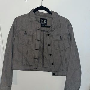 Grey plaid BDG jacket